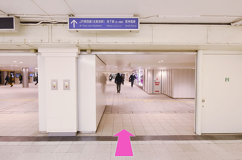 JR大阪駅桜橋口よりアクセス3