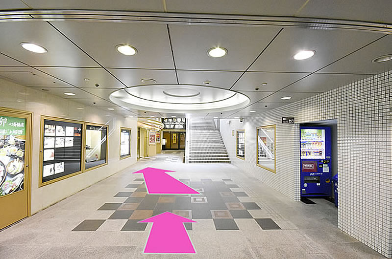 心斎橋駅からの行き方4